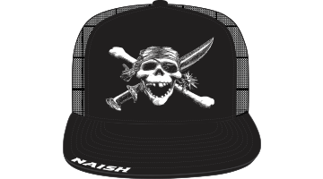 Naish Skull Trucker Cap-Black