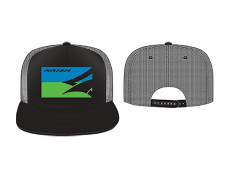 Naish Trucker Hat-Black/Blue/Green - Soft Tech - Naish - KiteSurfSUPUAE